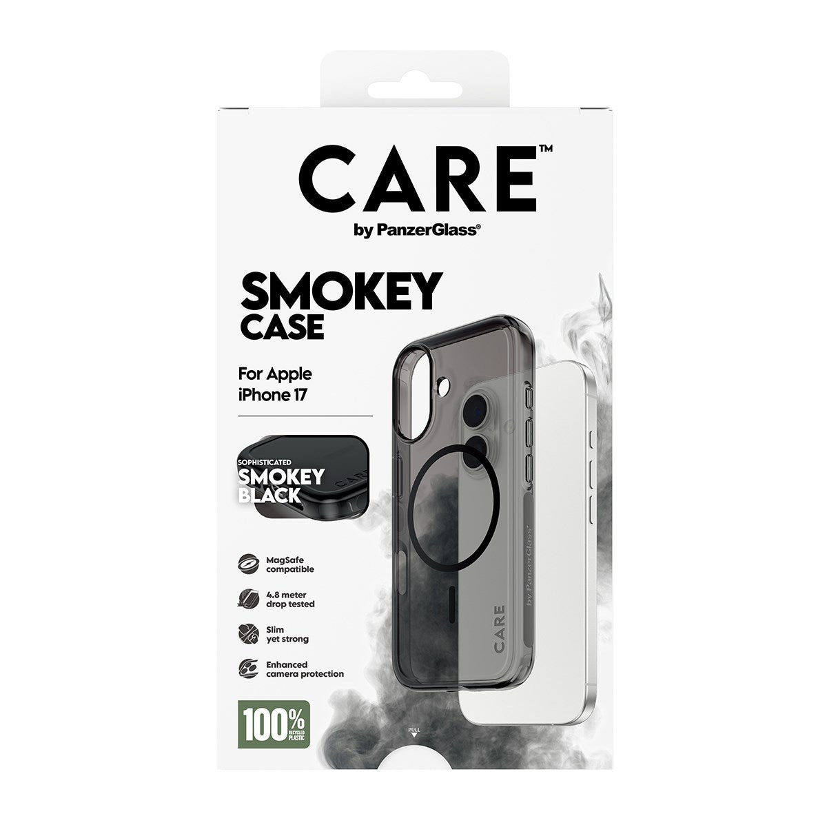 CARE™ by PanzerGlass® Urban Explorer Case Smokey m. Schwarz MagSafe iPhone 17